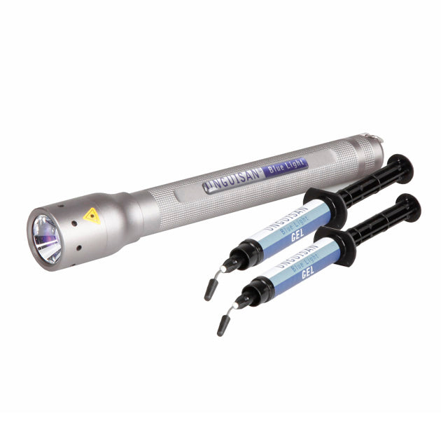 LED-Lampe Blue Light & 2× Blue Light-Gel-Dosierspritze (3ml)