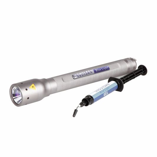 LED-Lampe Blue Light & Blue Light-Gel-Dosierspritze (3ml)